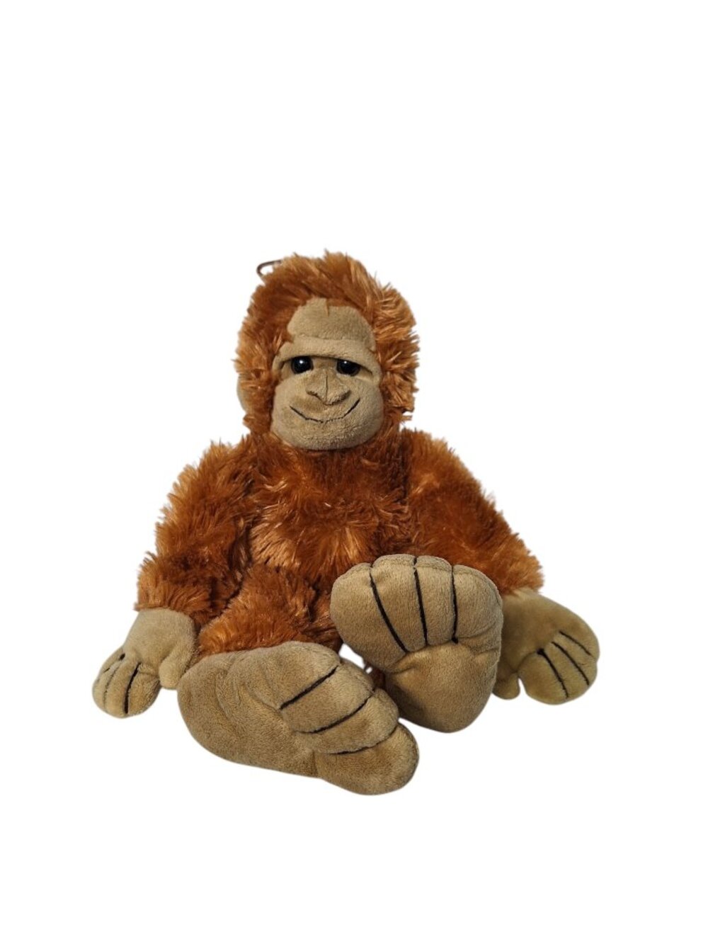 Wishpets Sasquatch Bigfoot Plush Stuffed Animal Monkey Ape Brown Shaggy Toy 14"